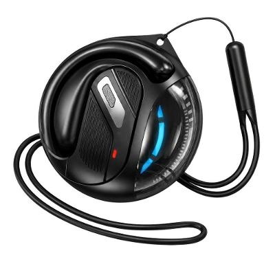Fone de Ouvido Bluetooth MDM Fone Pingente Open Ear para Esporte com Tecnologia 5.3 Preto