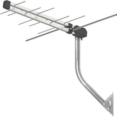 Kit Antena Externa Digital Proeletronic PROHD-3610 para TV HDTV com Mastro e Cabo 12M