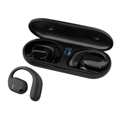 Headset Bluetooth de Condução Óssea MDM com Microfone para Esportes e Chamadas Preto
