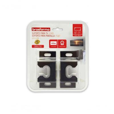 Suporte para TV Brasforma SBRUB750 Fixo Universal para Televisores de 10 a 71 Polegadas Preto