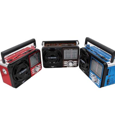 Rádio Retrô Portátil OEM AD-1088 com Bluetooth Mp3 Player Usb Sd Am Fm Sw Bivolt 110-220V Preto