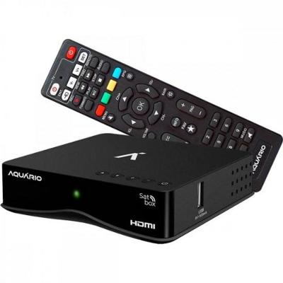 Receptor para TV Via Satélite Aquário DTH-9000 para Canais Abertos com Resolução FULL HD 1080P