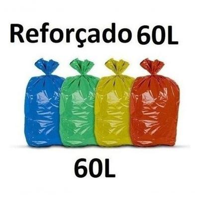 Kit Saco de Lixo P6 Reforçado 60 LITROS com 11 Pacotes para Descarte Higipack