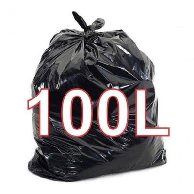 Saco de Lixo 100 Litros com 200 Unidades para Descarte de Resíduos em Ambientes Domésticos Higipack