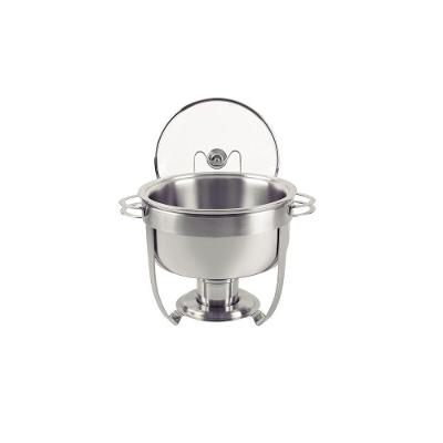 Rechaud Redondo Banho Maria 7 l em Aço Inox com Suporte para Tampa e Fogareiro Inox Tramontina