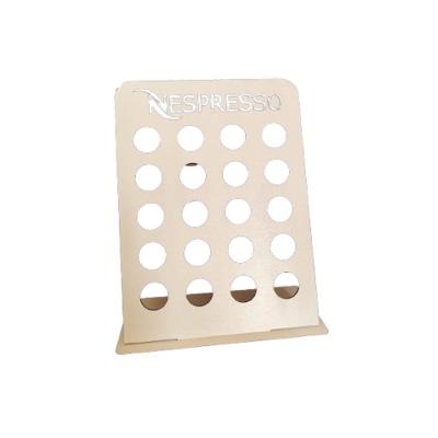 Porta Cápsulas Nespresso Grande F031 MDF Branco para Organização de Café em Torre Trovarelli Móveis