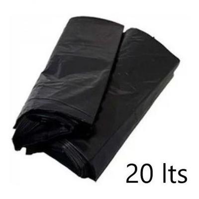 Saco de Lixo 20L Reforçado Pacote 100 Unidades Preto Higipack