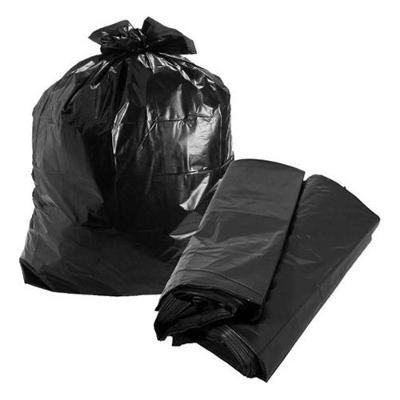 Saco de Lixo Reforçado Preto Pacote com 1kg para Descarte Doméstico e Comercial 0 e 10 Micras