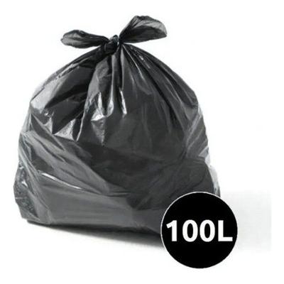 Saco de Lixo Reforçado 100L Preto 50unid Uso Geral para Condomínios e Comércios Higipack
