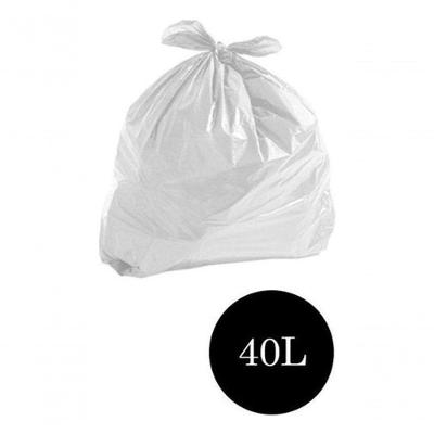 Saco de Lixo Comum 40L Leitoso Resistente Branco Pacote 100 Unidades Higipack