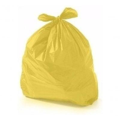 Saco de Lixo 80 Litros Comum Amarelo com 100 Unidades para Descarte Higipack