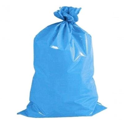 Saco de Lixo 60L Pacote com 100 para Descarte de Resíduos Azul Higipack