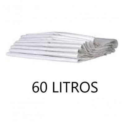 Saco de Lixo 60 Litros Branco Pacote com 100 Unidades para Descarte Higipack