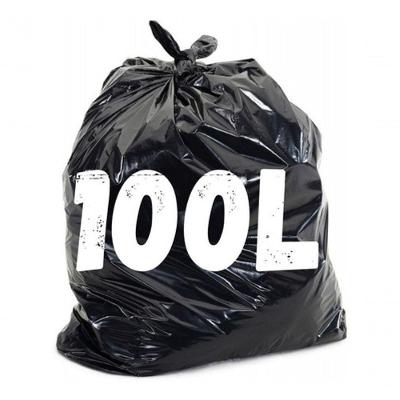 Saco para Lixo 100L P3 Reforçado Resistente Uso Doméstico e Comercial Preto Higipack
