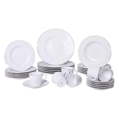 Aparelho De Jantar Tramontina Joana Em Porcelana 30 Peças