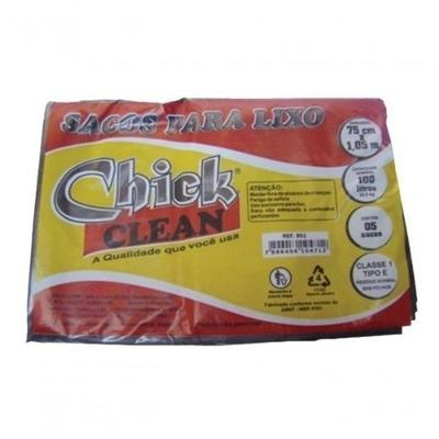 Saco para Lixo Saco P- Lixo 100 Litros Plástico Capacidade 100 l Uso Geral Preto Higipack