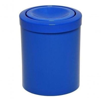 Cesto Lixeira Plástico de 12 Litros com Tampa Meia Esfera Polipropileno Proteção UV Higipack