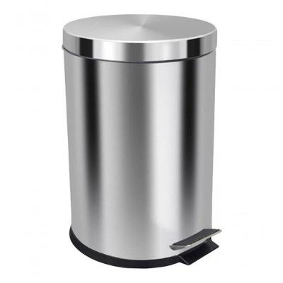 Lixeira 30L em Aço Inox com Pedal e Cesto Interno Removível Inox