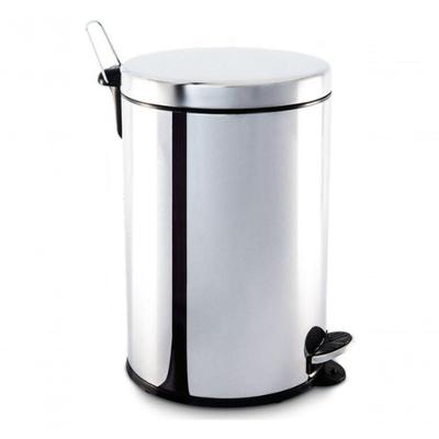 Lixeira 3040-204 20L em Aço Inox com Pedal para Cozinha e Banheiro Inox