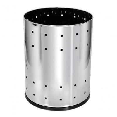 Lixeira Aço Inox Casa Ou Escritório 22 Litros Telada Inox Higipack
