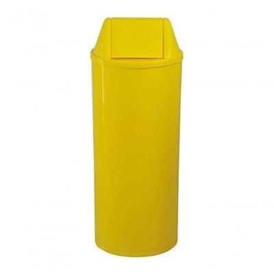 Cesto Lixeira Seletiva 22L com Tampa Basculante para Coleta Reciclável Azul, Verde, Amarelo, Branco