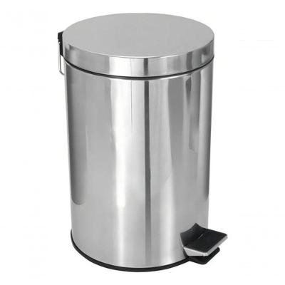 Lixeira com Pedal 12L em Aço Inox com Balde Interno Removível Inox