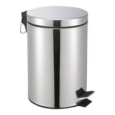 Lixeira Clink 12L em Aço Inox com Pedal e Balde Interno Inox