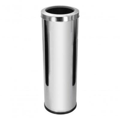 Lixeira em Aço Inox com Aro 30L Abertura Superior Inox para Uso Corporativo Higipack
