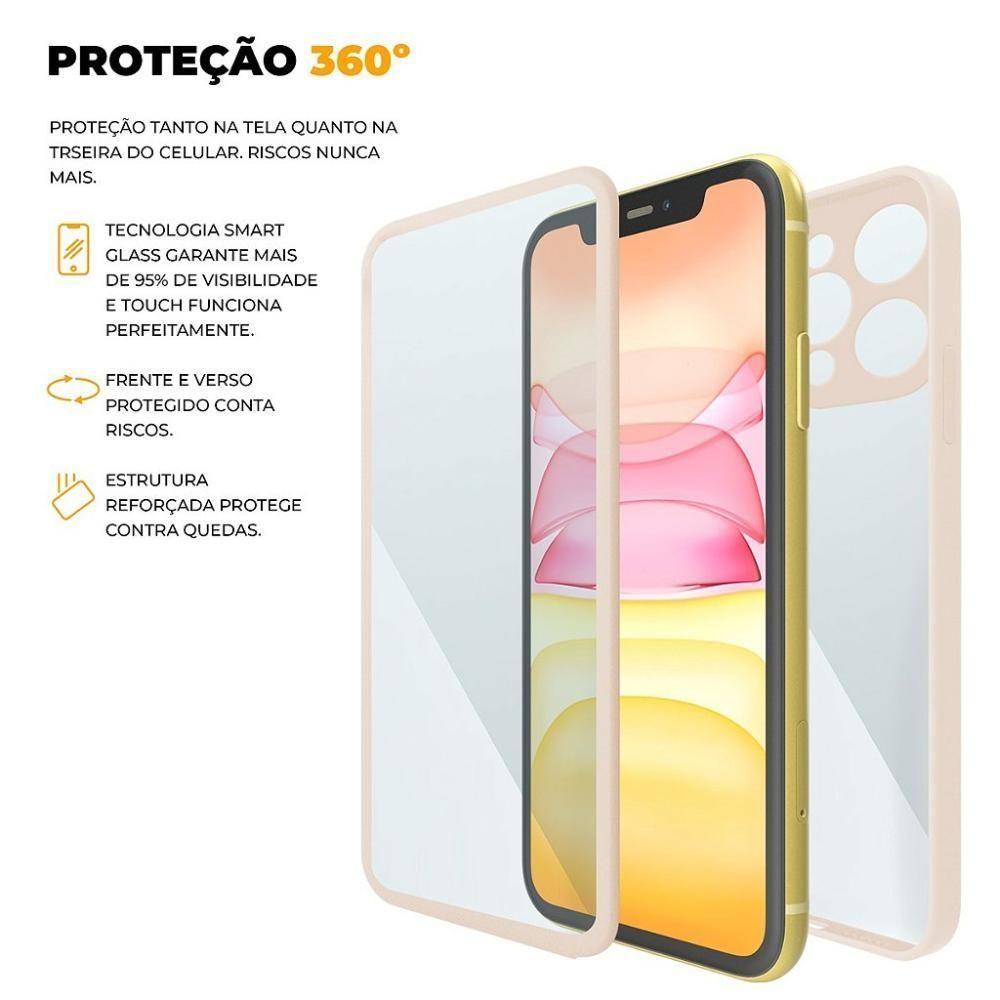 Capa 360 Para Iphone 11 - Rosa - Frente E Verso - Gshield - 4