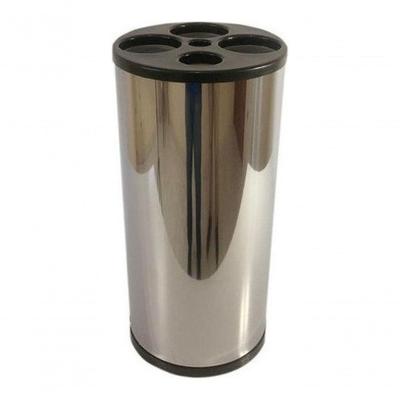Lixeira Dispensador de Copos em Aço Inox com Tampa Plástica Funcional Inox