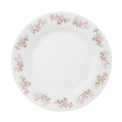 Prato De Sobremesa De Vidro Flowers Pink 20cm Em Casa Tem