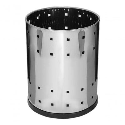 Lixeira Telada para Escritório Cesto Aço Inox 13 Litros Uso Comercial Inox Higipack