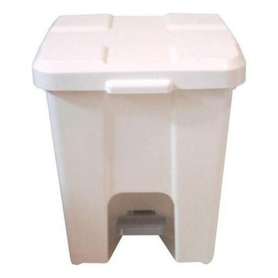 Lixeira Quadrada P30 30L Polipropileno com Pedal Verde para Coleta de Resíduos