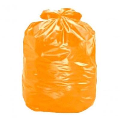 Saco de Lixo Reciclar 100 Litros 115x130x6 para Recicláveis Resistente Laranja Higipack