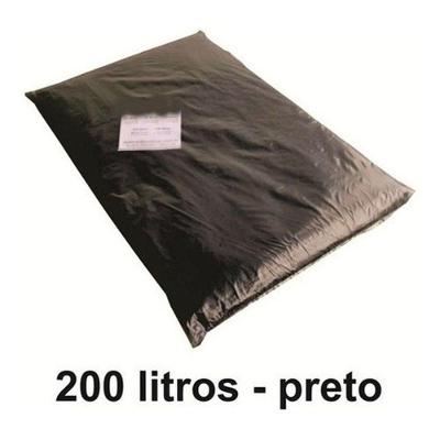 Saco de Lixo 200 Litros Reforçado 0,20 MICRAS Preto Embalagem 15 kg Higipack