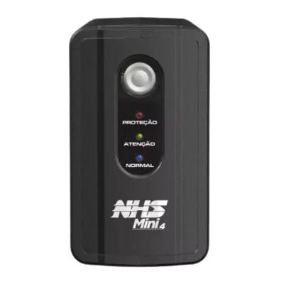 Nobreak Nhs Mini 4 600va Com 1 Bateria Selada 7 Ah- Entrada