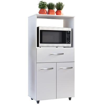 Balcão Multiuso Luna 2 Portas 1 Gaveta MDF-MDP 60CM Branco Moblis Móveis
