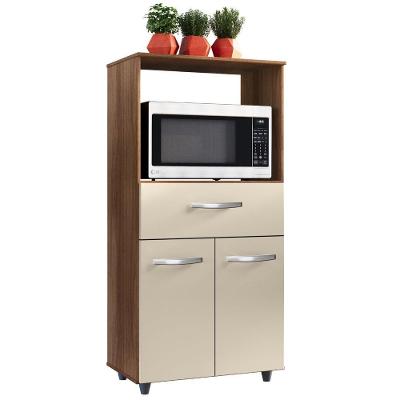 Balcão Multiuso para Cozinha Luna 2 Portas 1 Gaveta MDP 60CM Off White