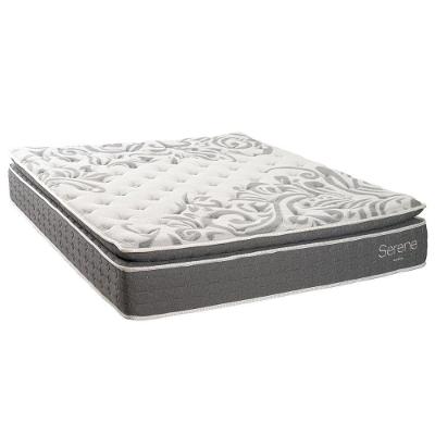 Colchão King Molas Ensacadas D28 Pillow Top 193x203x32CM Bege Kappesberg