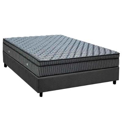 Cama Box Casal Orthotel Luxo Pillow Top Molas Ensacadas Suede Cinza Ortobom