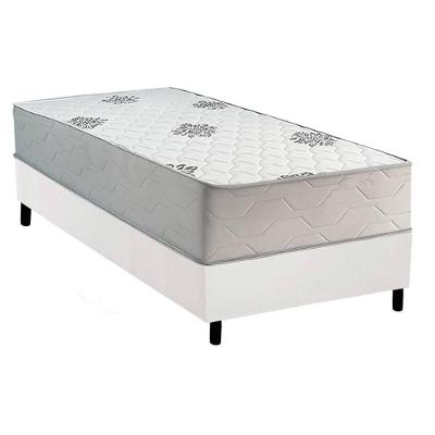 Cama Box com Colchão Solteiro Comfort Ortopédico Anatômico Tecido Malha Branco a Costa Rica