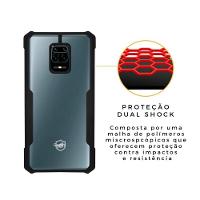 Capa Case Capinha Dual Shock X Preta Para Xiaomi Redmi Note 9 Pro - Gshield