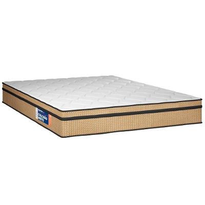 Colchão Queen Espuma D45 Selectus Euro Pillow 158x198x24CM Bege Plumatex Colchões