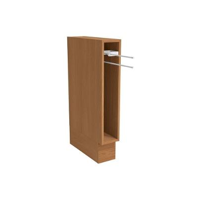 Balcão Cozinha Maxxi Toalheiro sem Porta 1 Prateleira 100% Aço 15CM Marrom