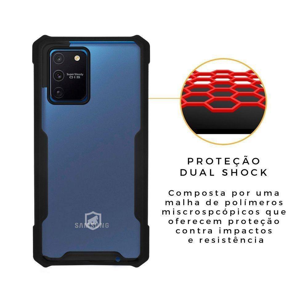 Capa Case Capinha Dual Shock X Preta Para Samsung Galaxy A91 - Gshield - 5