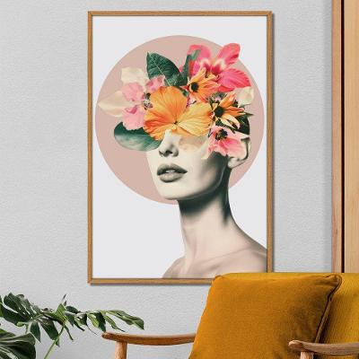 Quadro Decorativo Mulher Mente Aflorada Retangular 40x60CM em Madeira Maciça Freijo Arte Própria