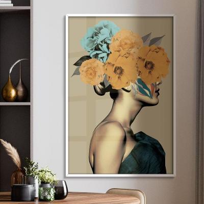 Quadro Decorativo Flores Que Vibram Retangular 60x90CM em MDF Madeira Maciça Parafuso Branco Soleil