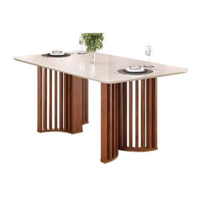 Mesa de Jantar Luma 6 Lugares Retangular MDF 170X90CM Freijo e Off White DJ Móveis