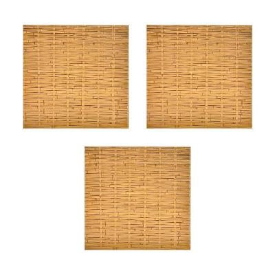 Esteira de Bambu para Forro Trama Simples com Acabamento Artesanal 1x1,5m Amadeirado Trama Original