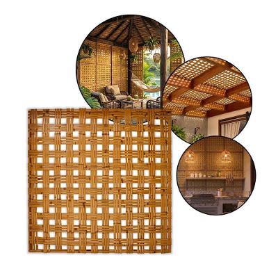 Esteira de Bambu para Forro 1x1,5m Trama Aberta Casca Natural Pergolado